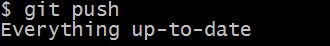 git push success